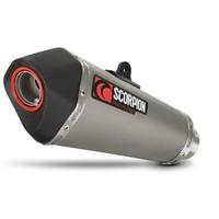 rya90systeo scorpion serket taper satin titanium oval exhaust yamaha y ...