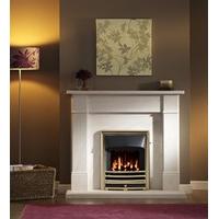 rydal limestone fireplace package with gas fire