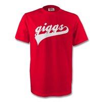 ryan giggs man utd signature tee red