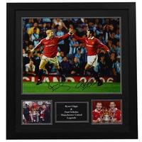 Ryan Giggs and Paul Scholes Hand Signed Photo