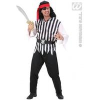 S Mens Pirate Man Costume Outfit for Buccaneer Fancy Dress Male UK 38-40 Chest