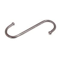 S Hook Utility Kitchen Rack Hook Ball End Chrome 4 Inch 100MM ( pack of 20 )