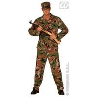 S Mens G I Joe Costume for Army Soldier Fancy Dress Male UK 38-40 Chest