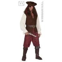 S Mens High Sea Pirateman Costume Outfit for Buccaneer Fancy Dress Male UK 38-40 Chest