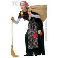S Ladies Womens Old Witch Costume for Halloween Fancy Dress Female UK 8-10