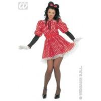 S Ladies Womens Mouse Costume for Animal Rodent Mice Fancy Dress Female UK 8-10