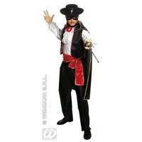 S Mens Caballero Costume for Zorro Bandit Wild West Fancy Dress Male UK 38-40 Chest