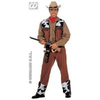 S Mens Western Cowboy Costume for Wild West Fancy Dress Male UK 38-40 Chest