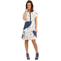 s quise dress indigo womens dress in white