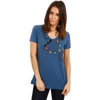 S Quise Top TOSCANE women\'s T shirt in blue