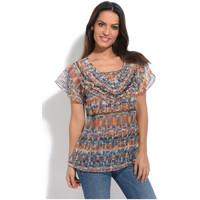 s quise top jazz womens blouse in orange