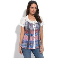 s quise top rock womens blouse in blue