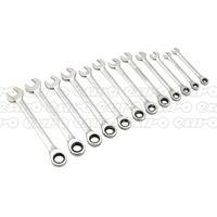 S0634 Combination Ratchet Ring Wrench Set 12pc