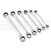 S0636 Double-Ended Ratchet Ring Wrench Set 6pc
