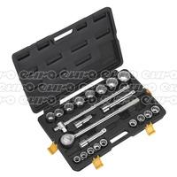 s0712 socket set 22pc 34sq drive metric