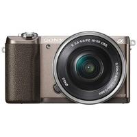 S0NY Alpha A5100 with 16-50mm Interchangeable Lens Digital Camera (PAL) - Brown