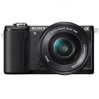 S0NY Alpha A5000 with 16-50mm Lens Digital Mirrorless Camera - Black