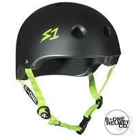S1 Lifer Helmet - Black with Green Strap