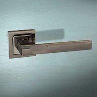 s24sbn kansas status lever handle on square rose black nickel