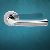 s21 r pc nevada status lever handle on round rose polished chrome