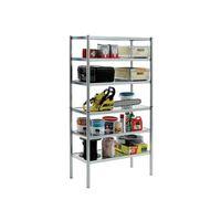 s450 31 galvanised shelving with 6 shelves