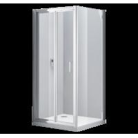 s6 luxury 6mm bi fold shower enclosure 900mm x 700mm