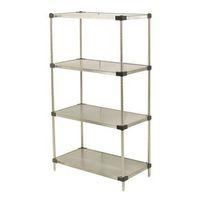 S741848FS - SHELVING -S.STEEL SOLID SHELF 5 LEVEL 1895x457x1219mm