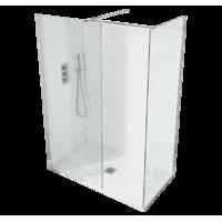 S8 Square 8mm Walk-In Shower Enclosure 850mm x 700mm