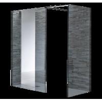 s8 square 8mm mirrored walk in shower enclosure 900mm x 900mm