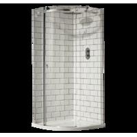 S8 Cube 8mm Single Door Offset Quadrant Enclosure Left-Hand