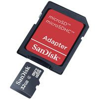 SanDisk SDSDQB-032G-B35 microSDHC Memory Card 32GB - Inc Adaptor