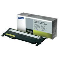 samsung clt y406sels yellow original standard capacity toner cartridge