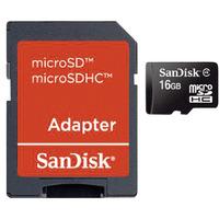 SanDisk SDSDQB-016G-B35 microSDHC Memory Card 16GB - Inc Adaptor