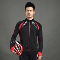 SANTIC Cycling Fleece Thermal Long Jersey Fall Winter Jacket