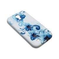 Sandberg Case Print Cover (blue Flowers) For Samsung Galaxy S4