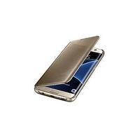 Samsung Gal S7Edge Clear View Cover Gld