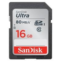 SanDisk 16GB Ultra SDHC UHS-I Card 80MB/s