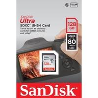 sandisk 128gb ultra sdxc card 80mbs