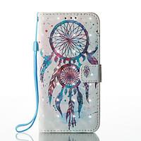 Samsung Galaxy S8 Plus S8 Phone Case 3D Effect Dream Catcher Pattern PU Material Wallet Section Phone Case for S7 Edge S7 S6 Edge S6 S5