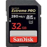 SanDisk 32GB Extreme Pro 280MB/s UHS-II SDHC Card