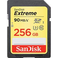 sandisk 256gb extreme 90mbsec sdxc card