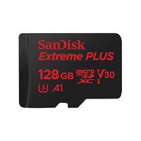 SanDisk 128GB Extreme PLUS 100MB/Sec microSDXC UHS-I Card + Adapter
