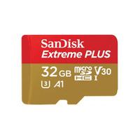 SanDisk 32GB Extreme PLUS 100MB/Sec microSDHC UHS-I Card + Adapter