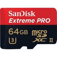 sandisk 64gb extreme pro 275mbsec microsdxc ush ii card and usb 30 rea ...