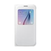 samsung s view cover pu white galaxy s6