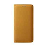 samsung flip wallet fabric yellow galaxy s6 edge