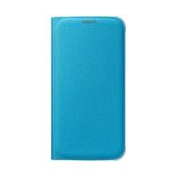 samsung flip wallet fabric blue galaxy s6