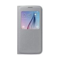 Samsung S-View Cover Textil silver (Galaxy S6)