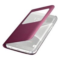 Samsung Clear View Cover (Galaxy S7 edge) wine red