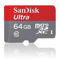 SanDisk Ultra 64 GB MicroSDXC UHS-I Memory Card with SD Adapter